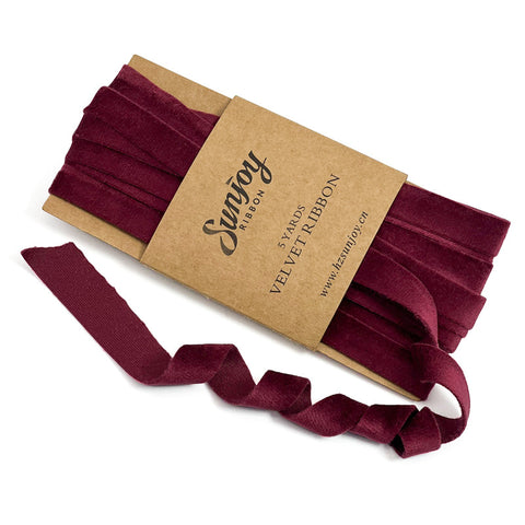 Dutch Velvet Ribbon Roll Modern Velvet Gift Ribbon for Handmade Craft Ornaments Wedding Gift Wrapping