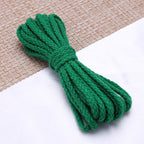 Spot 5mm colored eight-strand cotton rope, handmade DIY woven hemp rope, drawstring, trouser belt binding rope, hollow 8-strand cotton rope