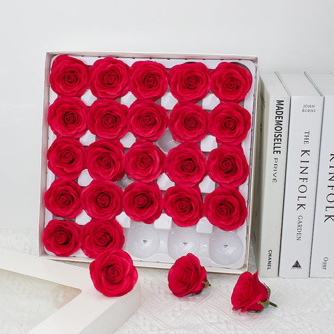 Taixi wholesale seven-layer awakening soap flower rose head simulation immortal flower rose handmade DIY bouquet material