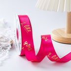 Valentine's Day bronzing polyester ribbon bow webbing florist material wholesale flower gift cake packaging ribbon