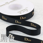 2Cm bronzing threaded ribbon custom logo flower bouquet ribbon cake gift ribbon webbing decoration DIY