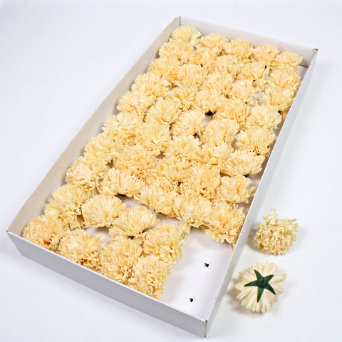 Soap flower head, carnation soap flower, artificial flower head, flower head festival bouquet gift box, DIY materials, flowers