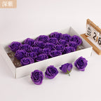 Soap flower five-layer soap rose head Valentine's Day DIY bouquet gift box packaging material simulation head high simulation
