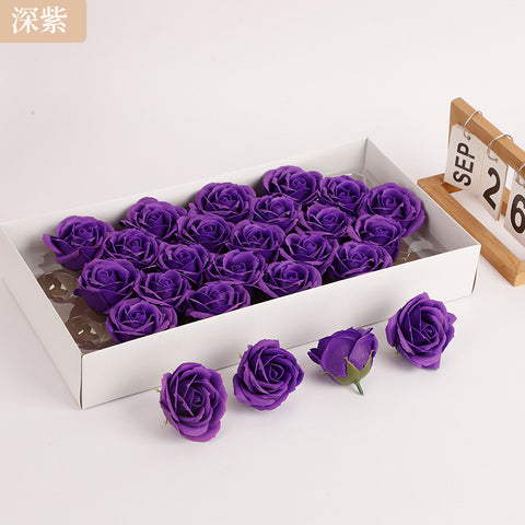 Soap flower five-layer soap rose head Valentine's Day DIY bouquet gift box packaging material simulation head high simulation