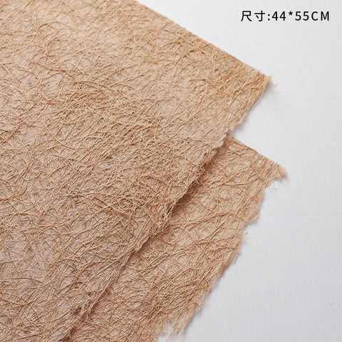 Internet celebrity handmade cloud hemp paper random pattern bark paper autumn and winter retro premium feeling bag flower paper thickened art paper wholesale