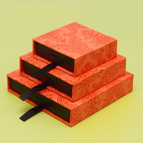 Customized Eco-friendly Portable Reusable Handmade Paperboard Jewelry Drawer Packaging Gift Box