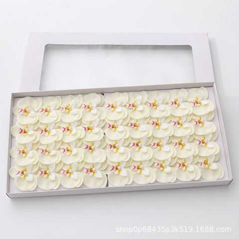 New Phalaenopsis Christmas Soap Flower Orchid Soap Flower Gift Box Bouquet Making Decoration Flower Shop Spot