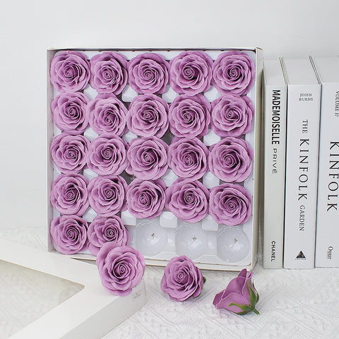 Taixi wholesale seven-layer awakening soap flower rose head simulation immortal flower rose handmade DIY bouquet material