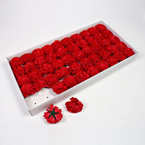 Soap flower head, carnation soap flower, artificial flower head, flower head festival bouquet gift box, DIY materials, flowers