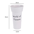 Wake flower bucket flower shop special Hong Kong-style square flower bucket wholesale stall household dried flowers flower growing bucket Wake flower bucket
