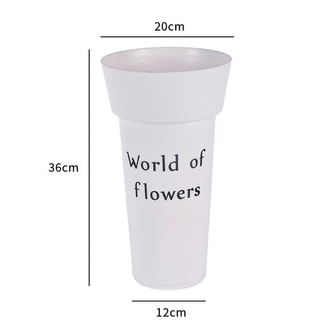 Wake flower bucket flower shop special Hong Kong-style square flower bucket wholesale stall household dried flowers flower growing bucket Wake flower bucket