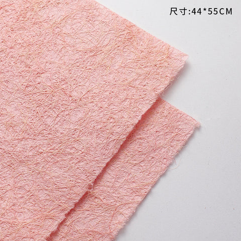 Internet celebrity handmade cloud hemp paper random pattern bark paper autumn and winter retro premium feeling bag flower paper thickened art paper wholesale