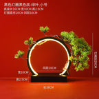 New Chinese LED lamp ring living room creative ornament Gundam background light gift home decoration flowing water ornament