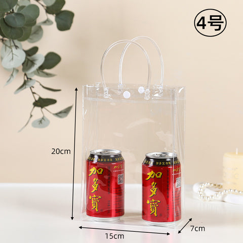 Environmentally Transparent PVC Wedding Gift Box Waterproof Transparent Bridesmaid Gift Bag Paper Box