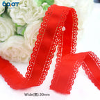 3cm Solid Color Lace Hollow Grosgrain Ribbon Eco-Friendly Durable Modern DIY Handmade Bow Headgear Hair Valentine's Day Wedding