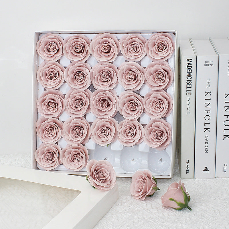 Taixi wholesale seven-layer awakening soap flower rose head simulation immortal flower rose handmade DIY bouquet material