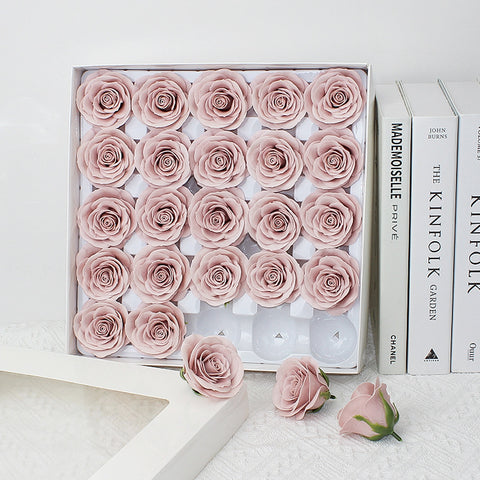 Taixi wholesale seven-layer awakening soap flower rose head simulation immortal flower rose handmade DIY bouquet material