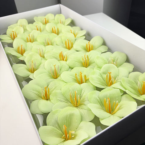 Soap flower tulip new bouquet flower accessories simulated flower gifts open tulip with flower embellishment