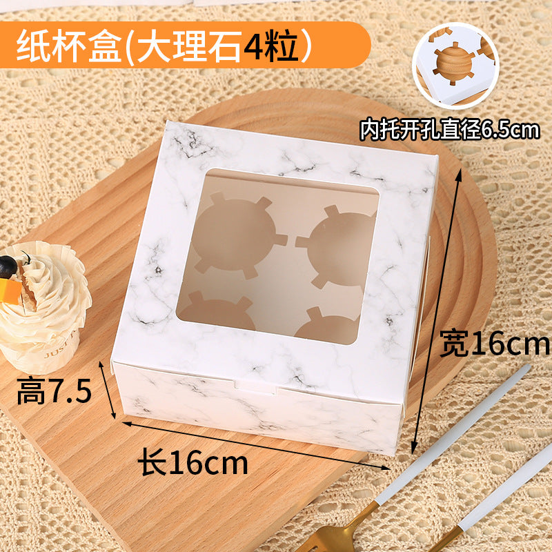Eco-friendly Recyclable Plastic Cupcake & Muffin Packaging Box with Custom Printed Patterns and Logos