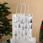 Christmas gift bag cartoon christmas tree souvenir bag holiday party snack packaging bag kraft paper bag