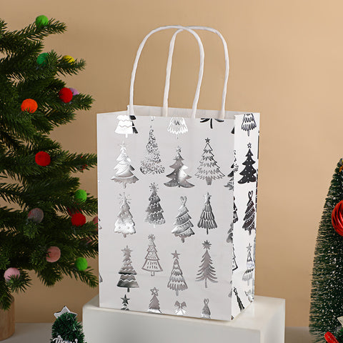 Christmas gift bag cartoon christmas tree souvenir bag holiday party snack packaging bag kraft paper bag