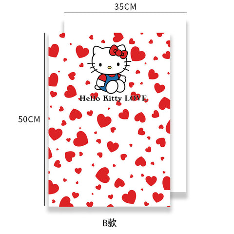 520 new products hello Kitty handmade bouquet wrapping paper handmade DIY flower decoration wrapping paper flower shop materials