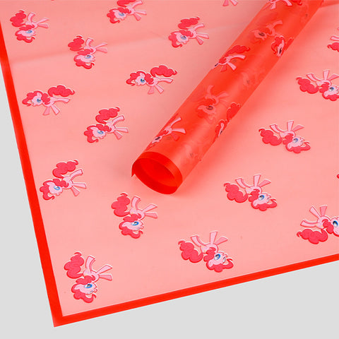 Cross-border hot-selling cartoon pony Baoli Ouya paper thickened waterproof flower flower paper pony head flower packaging material