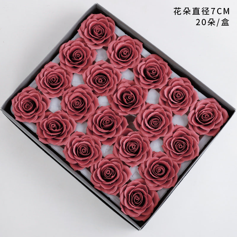 Qixi Festival new soap flower head pride rose aromatherapy immortal flower seven layers soap flower simulation flower wholesale