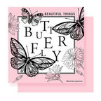 New waterproof retro dreamy butterfly floral wrapping paper - bopp thickened pearlescent film, available in multiple colors