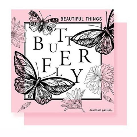 New waterproof retro dreamy butterfly floral wrapping paper - bopp thickened pearlescent film, available in multiple colors