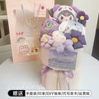Factory Direct Supply Butter Bear Doll Bouquet UV Resistant Knit Valentine's Day Birthday Gift