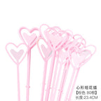 23 long bouquet plastic short insert greeting card card clip flower love insert card clip flower basket insert rod flower shop supplies