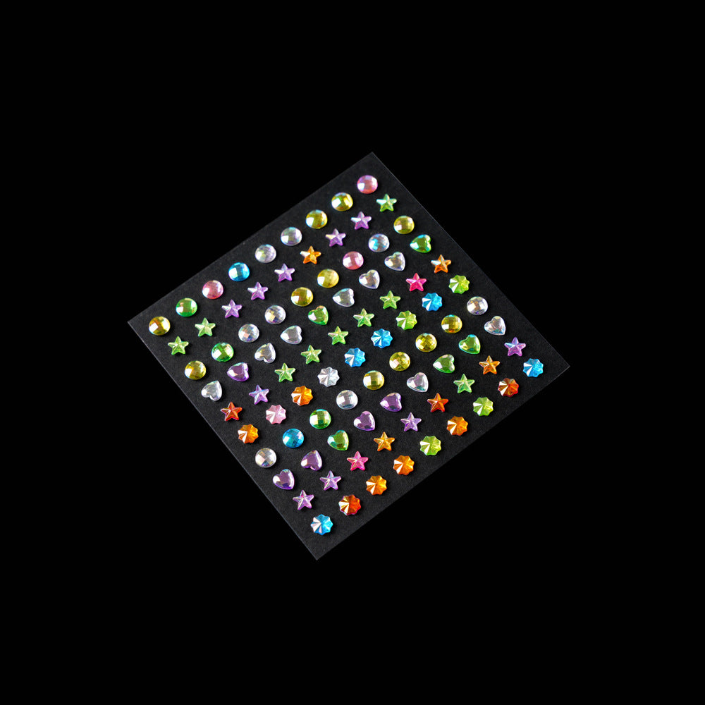Star diamond sticker flower shop bouquet decoration rhinestone sticker flower petal letter diamond flower art packaging consumables