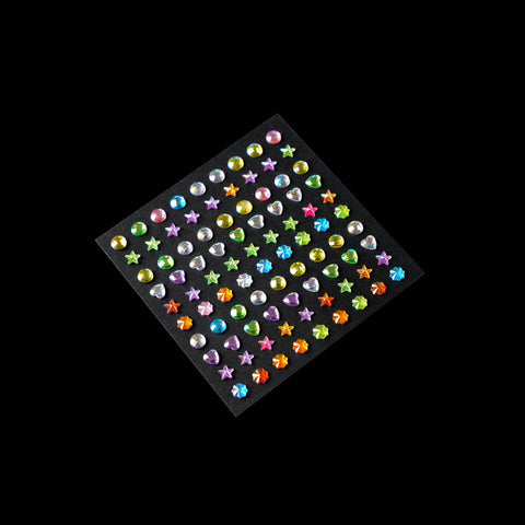 Star diamond sticker flower shop bouquet decoration rhinestone sticker flower petal letter diamond flower art packaging consumables