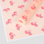 Cross-border hot-selling cartoon pony Baoli Ouya paper thickened waterproof flower flower paper pony head flower packaging material