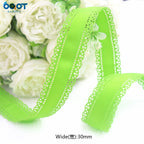 3cm Solid Color Lace Hollow Grosgrain Ribbon Eco-Friendly Durable Modern DIY Handmade Bow Headgear Hair Valentine's Day Wedding