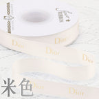 2Cm bronzing threaded ribbon custom logo flower bouquet ribbon cake gift ribbon webbing decoration DIY