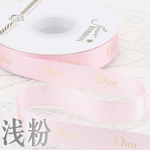 2Cm bronzing threaded ribbon custom logo flower bouquet ribbon cake gift ribbon webbing decoration DIY