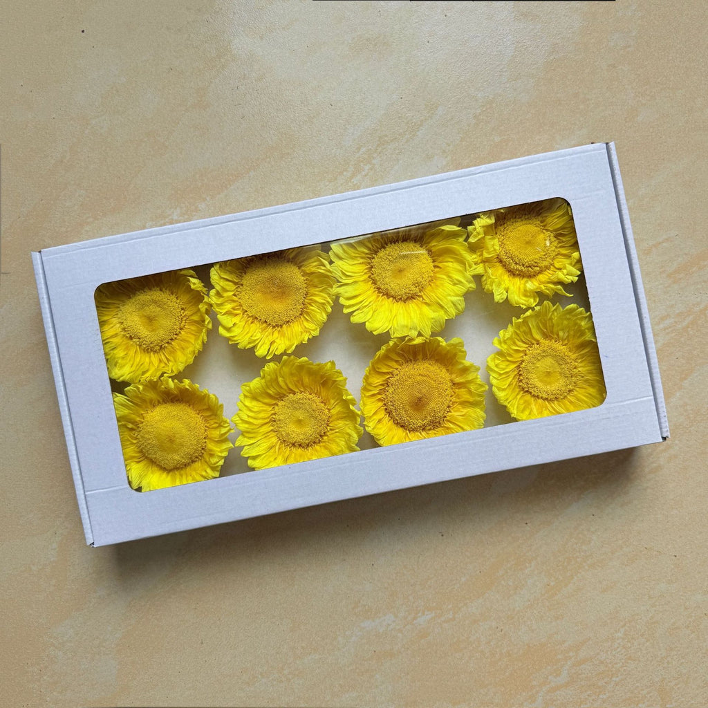 Eternal Sunflower Eternal Flower Sunflower Flower Head Material Keep Flower Sunflower Flower Head Spot Wholesale