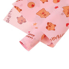 Cartoon pattern love kaka flower bouquet wrapping paper kapibara translucent neon paper gift wrapping paper