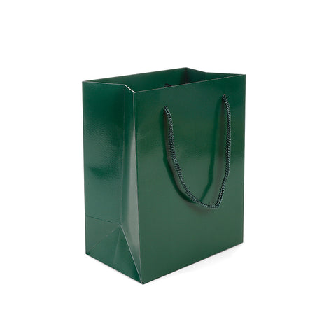 Solid color glossy universal gift packaging tote bag tea bag kraft paper tote bag watch box paper bag jewelry bag