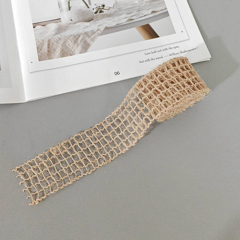 Hemp rope and hemp weaving are hot-selling, hand-woven webbing cotton and linen lace decoration DIY 2 meters a roll, clothing accessories
