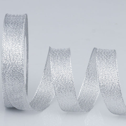 Horizontal striped gold-edged gold, silver, and scallion colored webbing, handmade DIY polyester fresh flower gift packaging ribbon, in stock, wholesale ribbon