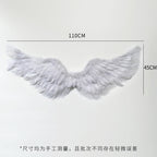 Internet celebrity feather explosion winged angel wings cone bouquet decoration advanced floral handmade DIY material