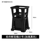 Plastic 6L Durable Drop Resistant Hydroponics Flower Arrangement Container Drainage Hole Long Pole Garden Home Use Wholesale