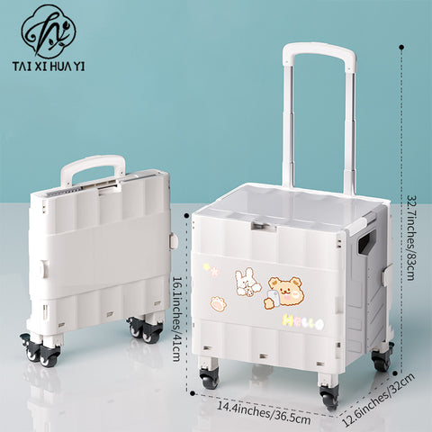 Outdoor trolley Portable folding trolley trolley Shopping trolley Supermarket shopping cart Home express trolley