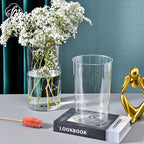 Round acrylic flower bucket household wake flower bucket flower shop special flower transparent bucket manufacturer plastic simple flower device