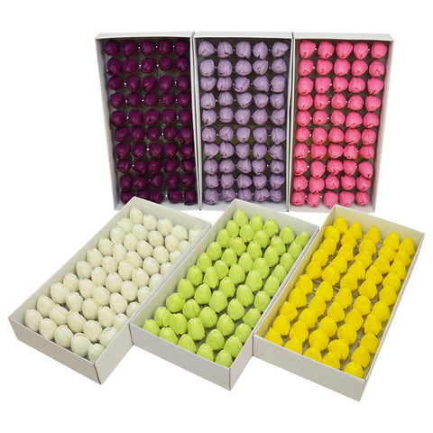 New product simulation tulip flower head soap flower mother's day send mother arrangement flower accessories handmade materials