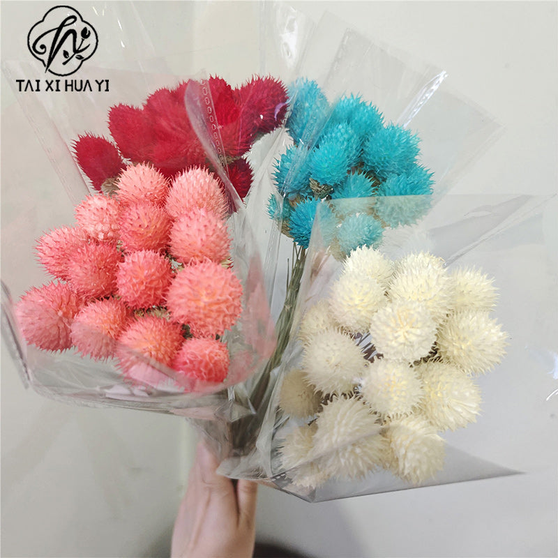 Thousand days red strawberry dried flower eternal flower bouquet packaging accessories home flower arrangement decoration flower shop package flower material