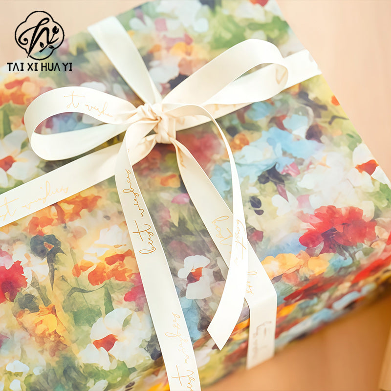 New Monet Garden Sydney Paper Thickened 22g Cotton Paper Printing Tissue Paper Gift Wrapping Paper ins Packaging Materials รูปสินค้าหลัก
